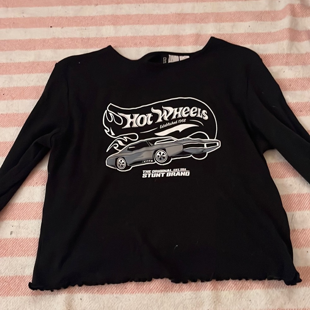 Hot Wheels Cropped Long Sleeve Shirt